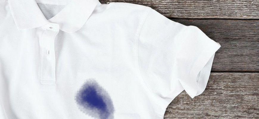 вывести чернила с белой одежды