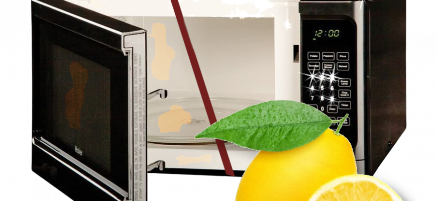 очистить микроволновку лимонной кислотой