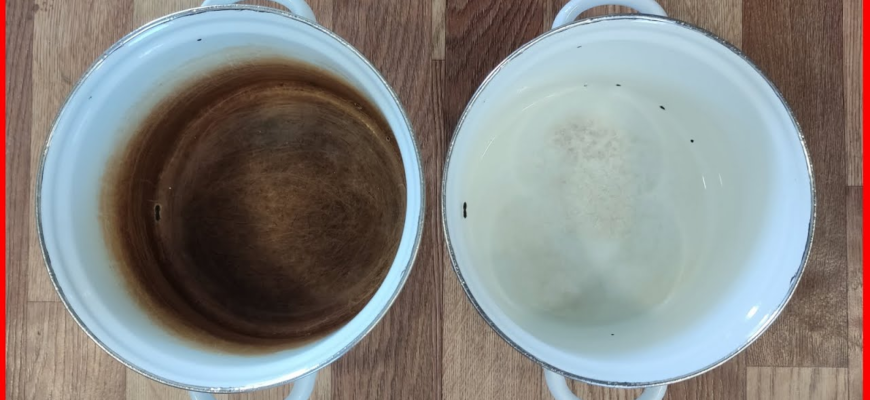 Как отмыть кастрюлю от пригоревшего молока